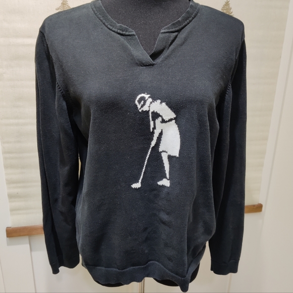 Liz Claiborne - Liz Golf knit sweater - LG - Picture 2 of 10